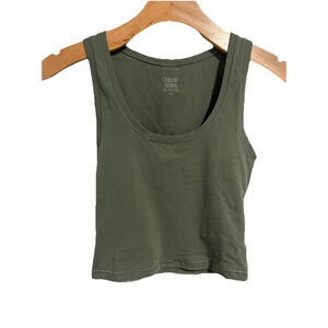 Organic Basics Flex Tank Top Women’s Size Small Green Seaweed NWT